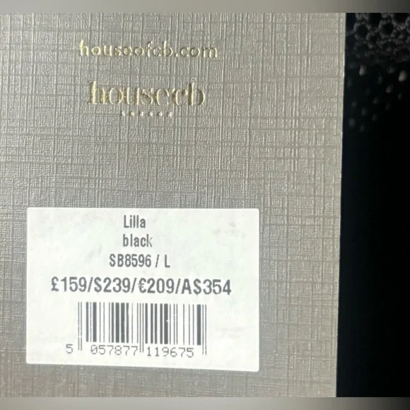 House of CB Black Sheer Midi Dress - Picture 5 of 10